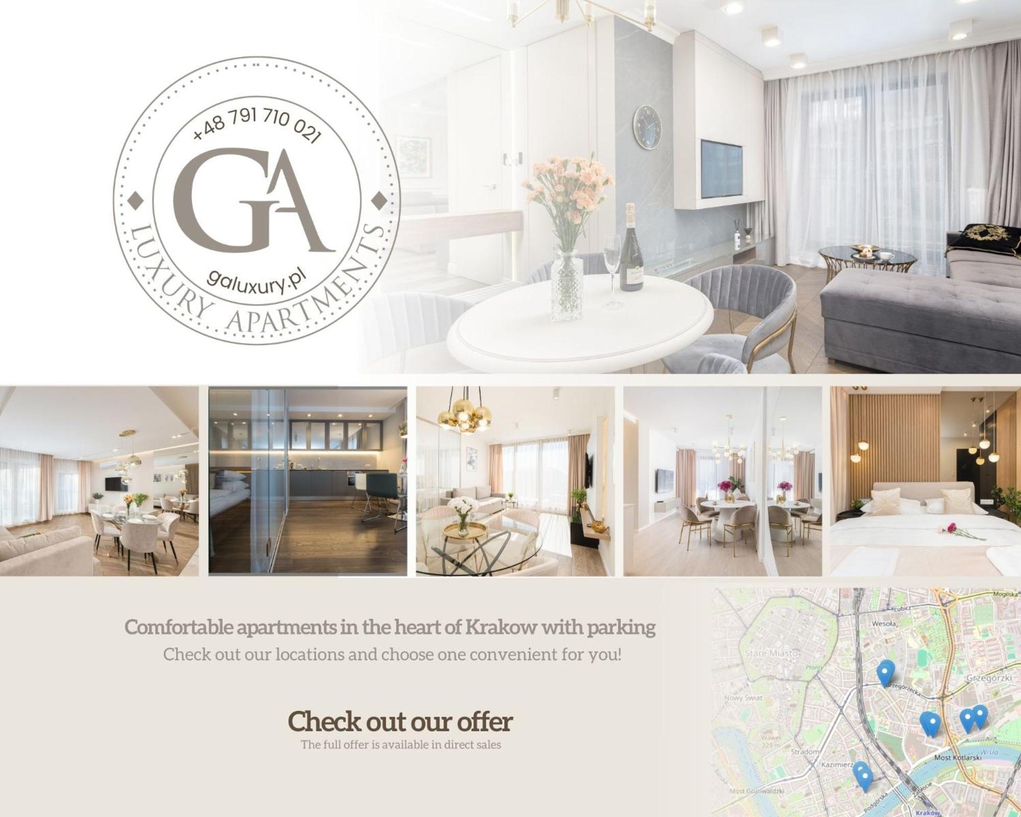 Ga Luxury Apartments G9 Krakow Luaran gambar