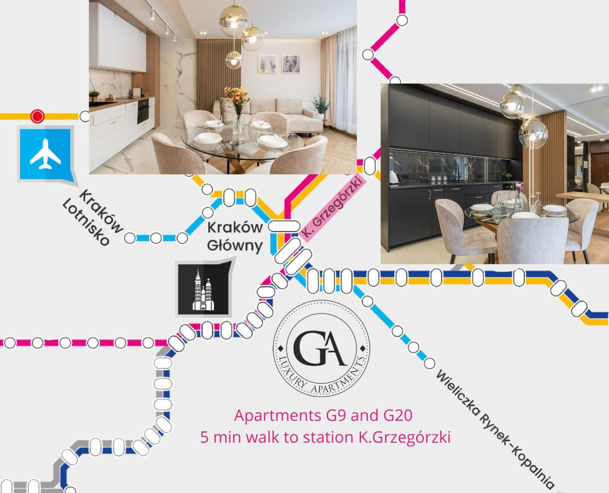 Ga Luxury Apartments G9 Krakow Luaran gambar
